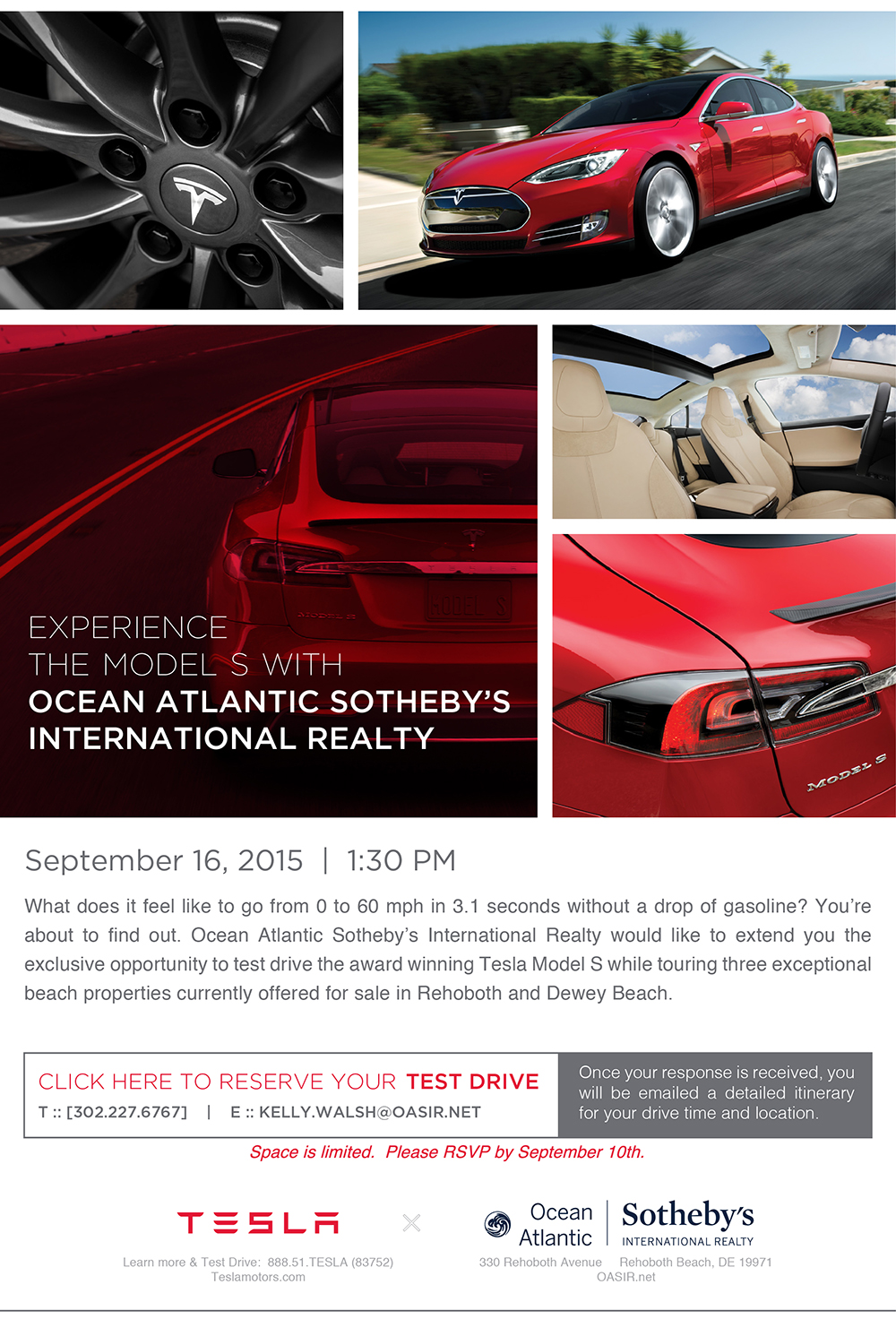 Tesla Test Drive Event presented by Ocean Atlantic Sotheby