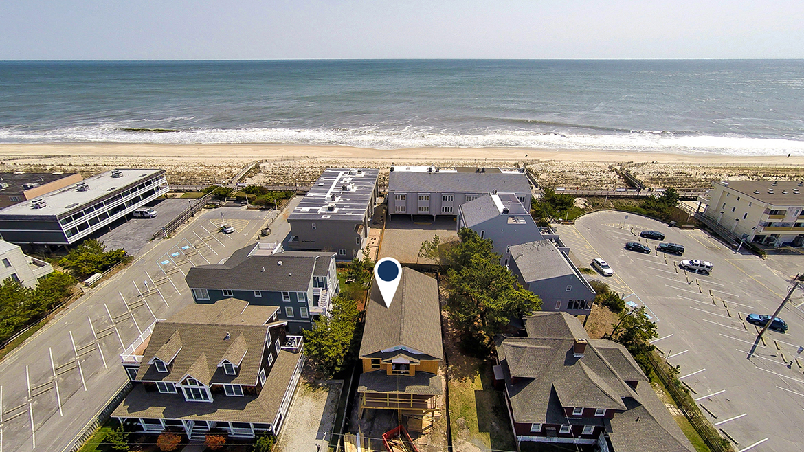 Aerial image of 26 atlantic Avenue, Bethany Beach, Delaware - ocean views